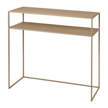 Masă consolă bej din metal 35x85 cm Fera – Blomus