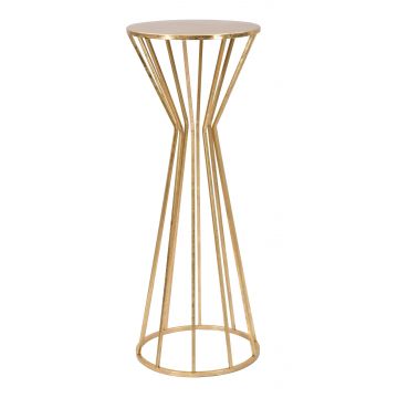 Masuta suport telefon din metal Stick Tall Auriu, Ø38xH100 cm