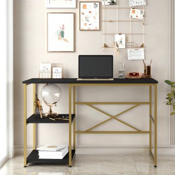 Birou Omega cu 2 rafturi, 120 x 75 x 60 cm