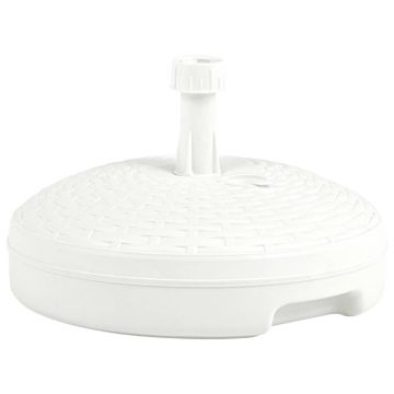 Suport umbrelă alb 20 L plastic umplere cu nisip/apă