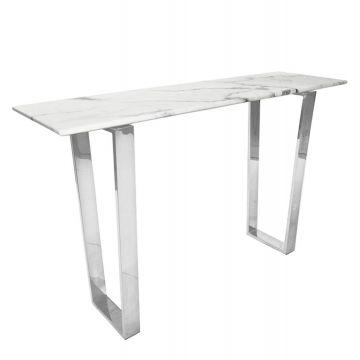 Consola Madera marble silver – H76 cm