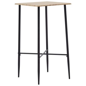 Masă de bar stejar 60 x 60 x 111 cm MDF