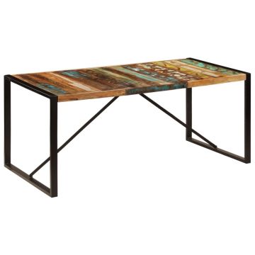 Masă de bucătărie 180 x 90 x 75 cm lemn masiv reciclat