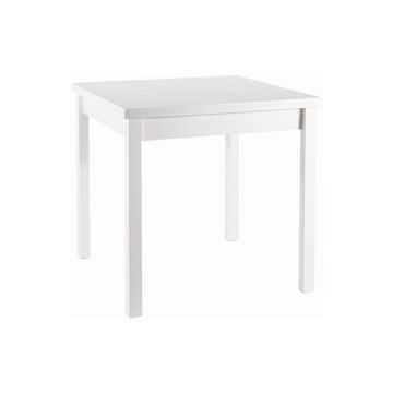 Masa extensibila Flip alb/alb – L80-160xl80xh76 cm