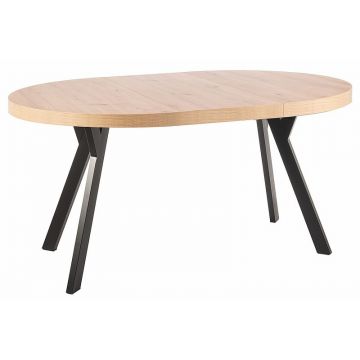 Masa extensibila Medan stejar artizan/negru - L100-168 cm