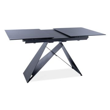 Masa extensibila Westin SG negru/negru mat L120-160 cm