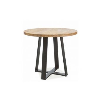 Masa rotunda Vasco stejar - d 80 x h 78 cm