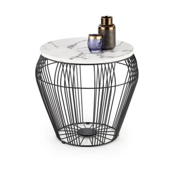 Masuta cafea Adrianna marble – H52