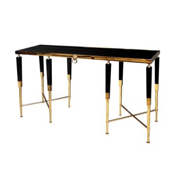 Consola Monaco negru/gold – H85 cm