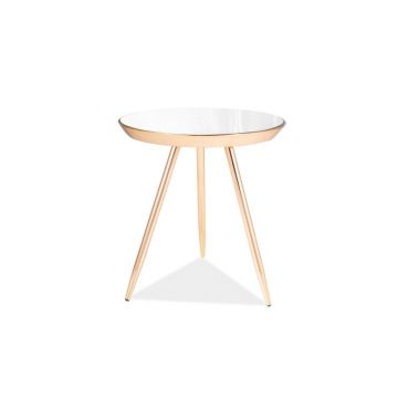 Masa de cafea Bora C Gold – Ø41 x h46 cm