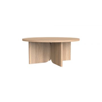 Masa de cafea din pal Frame Dolce Natural, Ø90xH37,8 cm