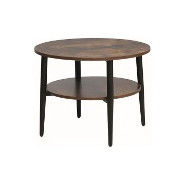Masa de cafea Ella B – maro / negru mat