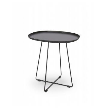 Masa de cafea metalica Tina negru - L 50 x l 42 x h 51 cm