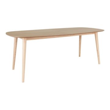Masă de dining cu aspect de lemn de stejar 100x200 cm Carmona – House Nordic