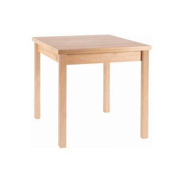 Masa extensibila Flip stejar artizan/stejar – L80-160xl80xh76 cm