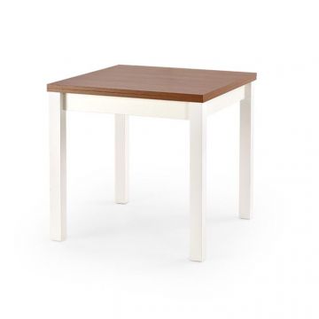 Masa extensibila Gracjan arin/alb - L 80-160 x l 80 x h 76 cm