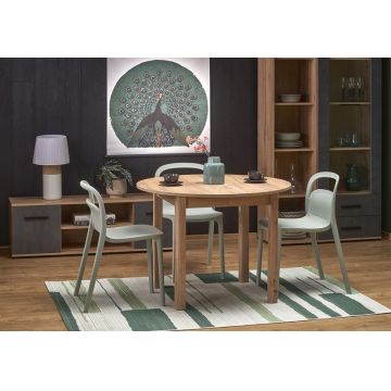 Masa extensibilă Ringo stejar/stejar - L102-142xl102xh76 cm