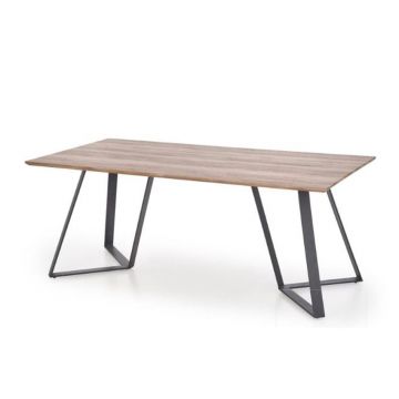 Masa MDF + metal Calgary - L 180 x l 90 x h 76 cm