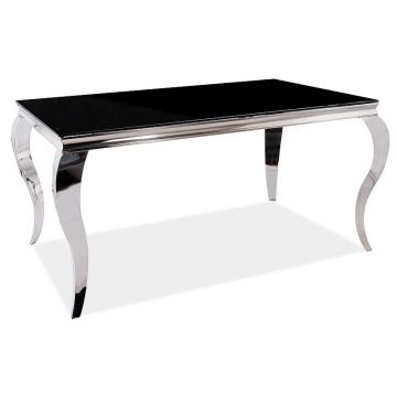 Masa Prince negru/crom - l90 x L150 x h75 cm