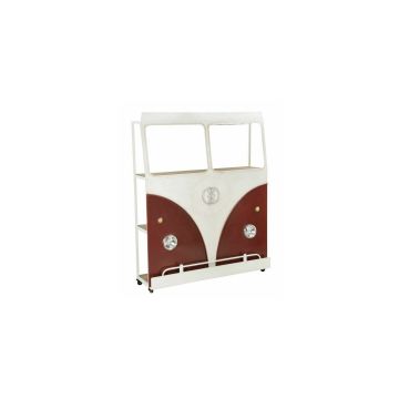 Masa tip bar, Roma2270, Multicolor, Metal si Lemn, 174x138x40 cm
