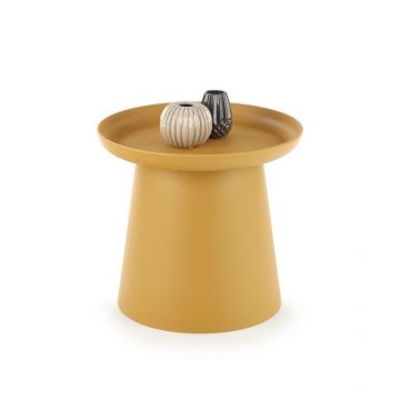 Masuta de cafea Alexis mustarie – H46 cm