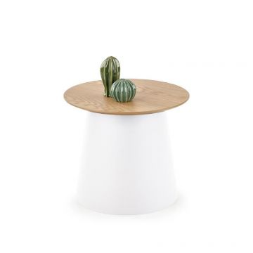 Masuta de cafea Azzura S alb – H43 cm