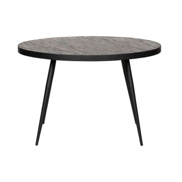 Masă de dining WOOOD Vic, ⌀ 120 cm, negru