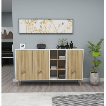 Consolă Cypres, Stejar, 160x87x40 cm