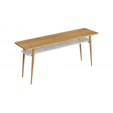Consola din lemn Eton Stejar, l145xl44,5xH61 cm