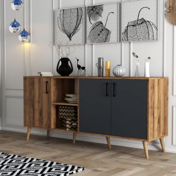 Consolă Exxen Console, Stejar, 180x80x45 cm