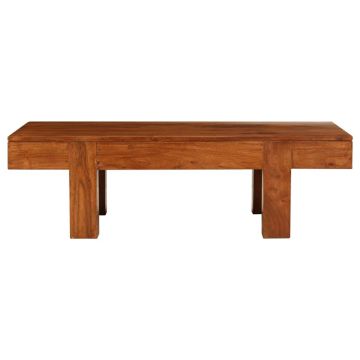 Masa de cafea lemn masiv acaciacu finisaj tip miere 100x50x30cm