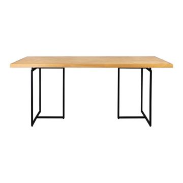 Masă de dining cu blat cu aspect de lemn de stejar 90x180 cm Class – Dutchbone