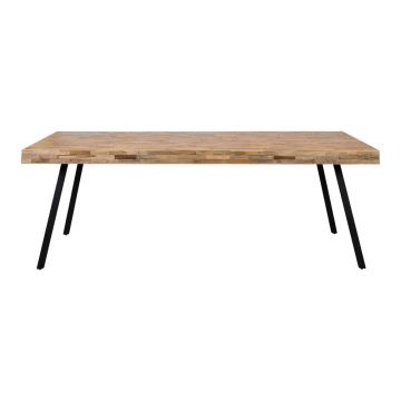 Masă de dining lemn masiv de tec 100x220 cm Suri – White Label