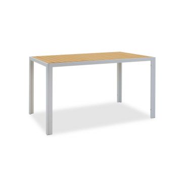 Masa de gradina Pakoworld Tessa metal alb