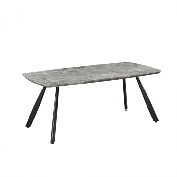 Masa de luat masa, gri carbon / negru, 180x90 cm, ADELON