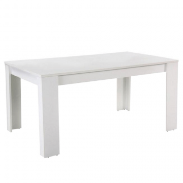 Masa dining, alba, 160x90 cm, TOMY NEW