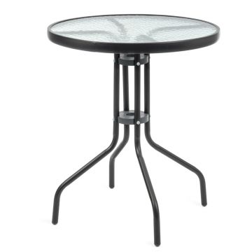 Masa gradina Mirpol Jupiter negru 60 cm