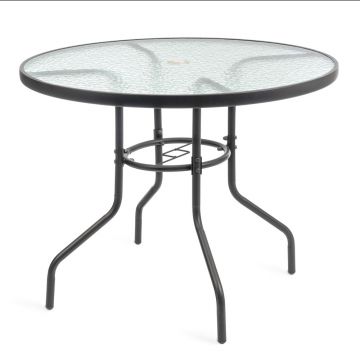 Masa gradina Mirpol Jupiter negru 90 cm