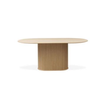 MasÄde dining cu blat cu aspect de lemn de stejar 95x180 cm Nola âu0080Unique Furniture