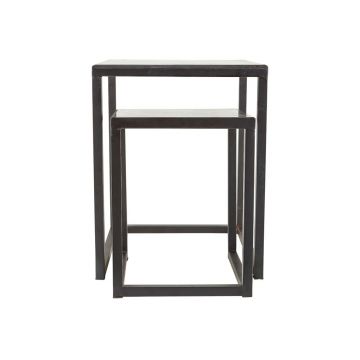 Măsuțe auxiliare 2 buc. din metal 39x39 cm Walde – Villa Collection