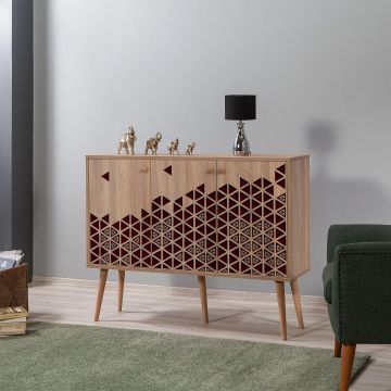 Consolă Mega - Console 2, Stejar Sonoma, 90x60x120 cm
