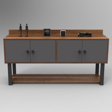 Consola Yakisikli 4 usi, Nuc, 180 x 94 x 85 cm