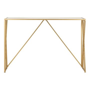 Masă consolă aurie 40x120 cm Easy – Mauro Ferretti
