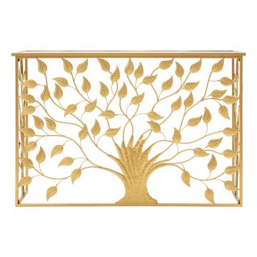 Masă consolă aurie 80x120 cm Albero – Mauro Ferretti Masă consolă aurie 80x120 cm Albero – Mauro Ferretti