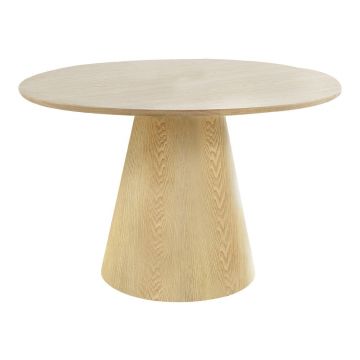 Masă de dining rotundă cu blat cu aspect de lemn de frasin ø 120 cm Bolton – House Nordic