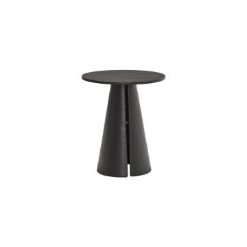 Masă de dining rotundă cu blat cu aspect de lemn de frasin ø 65 cm Cep – Teulat