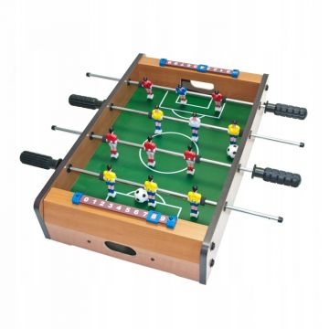 Masa De Fotball Pentru Copii Menton, Din Mdf, 12 Jucatori, Tije Metalice Cu Manaer, Dimensiune 51 X 35 Cm, Fosball