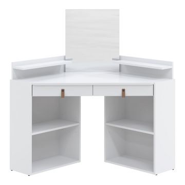 Masă de machiaj cu blat alb 90x90 cm Gloss – TemaHome