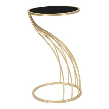 Măsuță auxiliară rotundă cu blat din sticlă ø 35 cm Flush – Mauro Ferretti Măsuță auxiliară rotundă cu blat din sticlă ø 35 cm Flush – Mauro Ferretti
