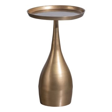 Măsuță auxiliară rotundă din metal 33x33 cm Cone – BePureHome